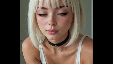 Preview Teaser – Ai POV Two Hot Emo Goth Girls Beautiful Babes Double Blowjob Sucking and Facial Cumshot